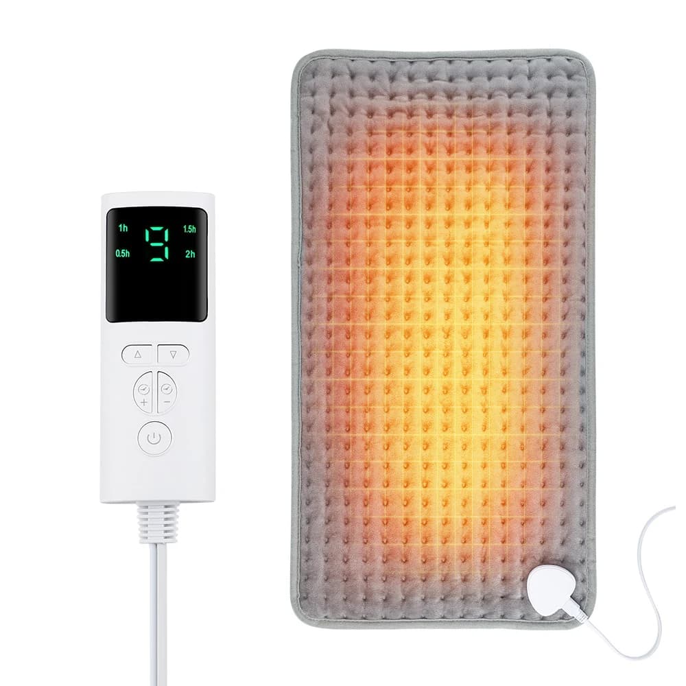 Couverture chauffante 58x29cm, 9 niveaux, 4 modes, maintient les jambes, l'abdomen, les mains au cha