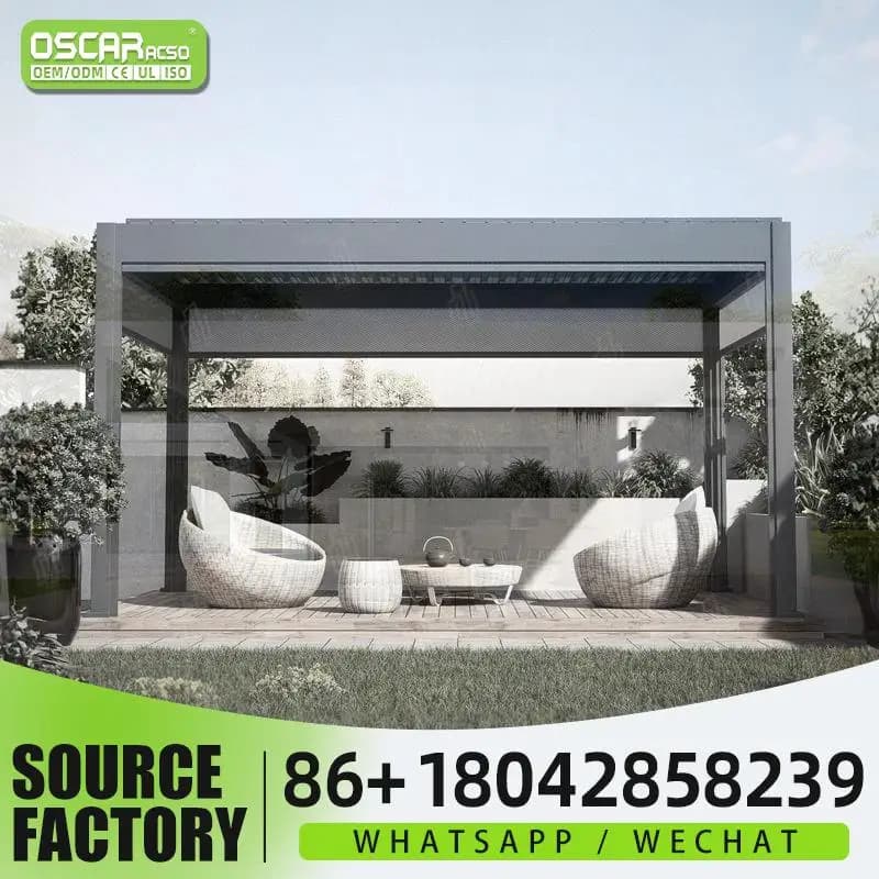 Pérgola en aluminium 3x4, systèmes de conception moderne pour jardin, Patio, arrière-cour, offre spé