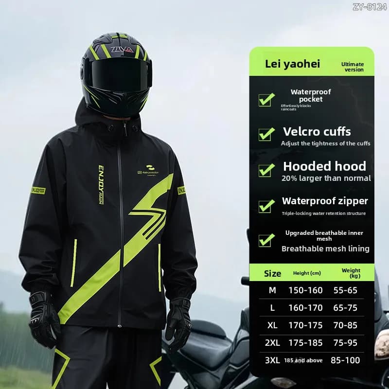 2025 nouvelle Moto imperméable veste hommes coupe-vent fendu manteau de pluie imperméable motocyclis