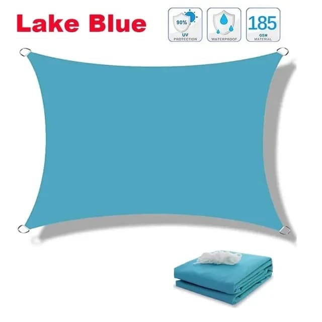 Auvent imperméable en 17 couleurs, voile pare-soleil, pour jardin, plage, camping, terrasse, piscine