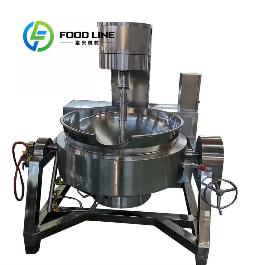 Machine de cuisson industrielle à agitation planétaire, mode de agitation multidirectionnel, évite l