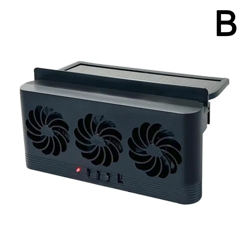 Mise à niveau du ventilateur à énergie solaire refroidisseur de voiture avant/arrière USB charge fen