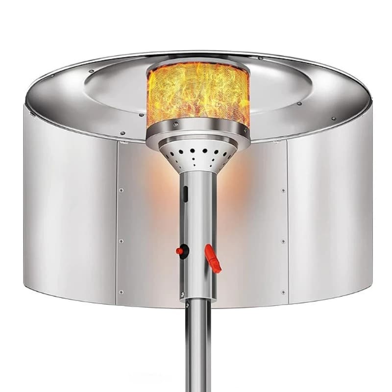 1 ensemble de réflecteurs pour chauffage de terrasse, pour lampe extérieure, gaz naturel et propane,