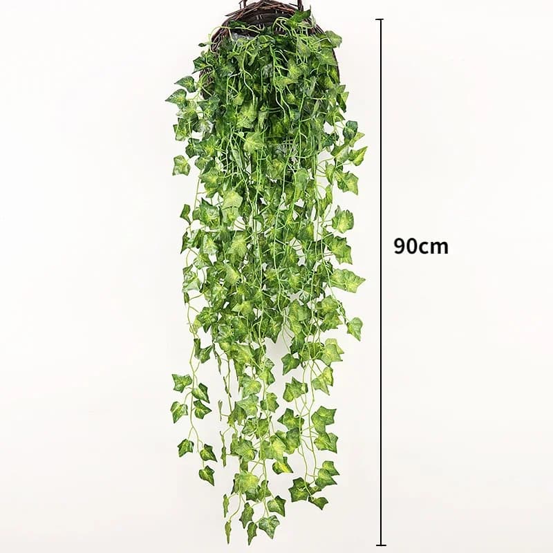 Plante artificielle de vigne de 90cm, décoration de maison suspendue, feuille en plastique, guirland