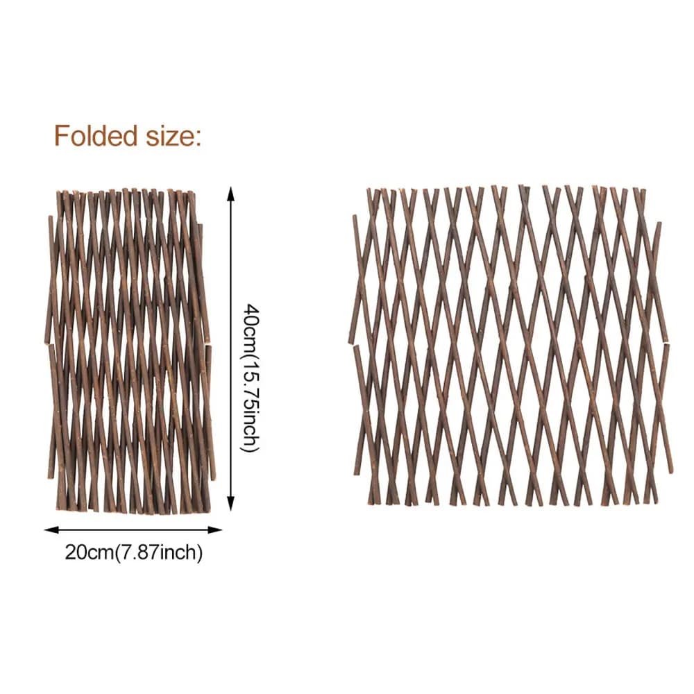 Écran de confidentialité en treillis extensible pour jardin, clôture en bois, plantes grimpantes, Su