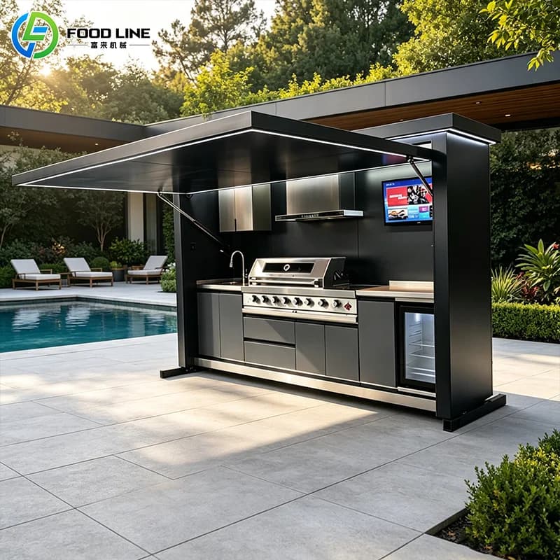 Pergola Cuisine Extérieure Meubles de Cuisine Extérieure Taille Personnalisée Cuisine de Jardin Exté