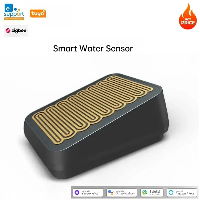 Capteur de pluie sans fil EWelink Zigbee pour extérieur, détection de pluie IP66, capteur de fuite d
