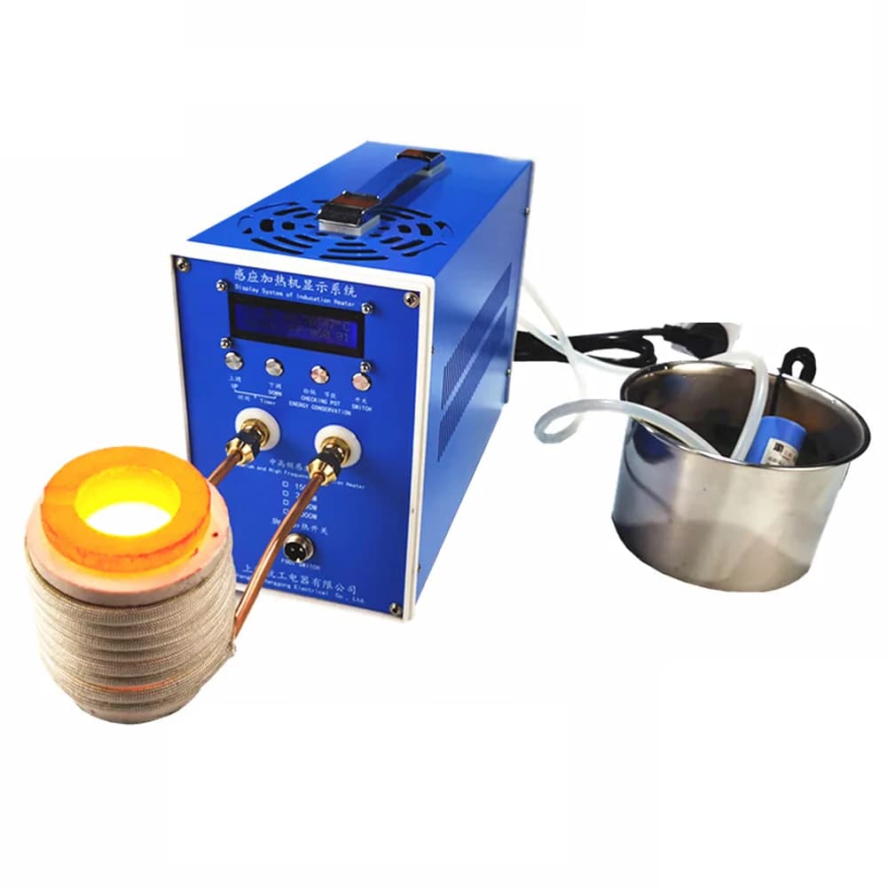 Machine de chauffage par induction haute fréquence, chauffage par induction ZVS, four de fusion argent et or, 3000W, 220V, 110V