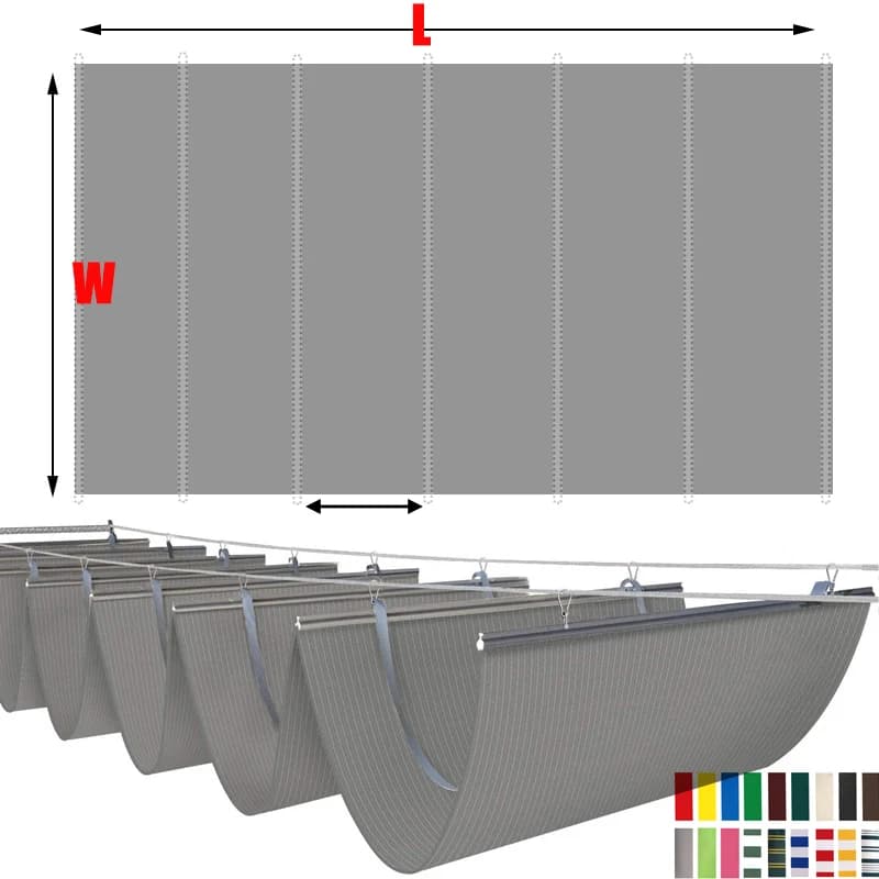 Pergola extérieure vague ombre auvent imperméable
