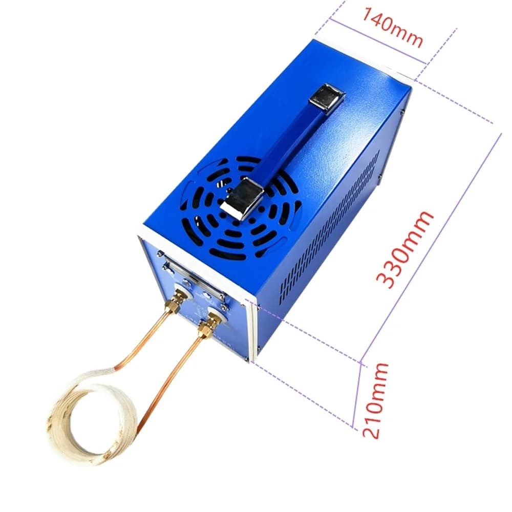 Machine de chauffage par induction haute fréquence, chauffage par induction ZVS, four de fusion argent et or, 3000W, 220V, 110V