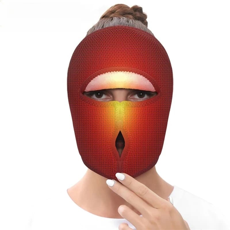 Masque facial chauffant électrique, coussin chauffant pour soulager l'inconfort facial, relaxation à domicile, bien-être, masque facial, 3 modes, fonction de minuterie