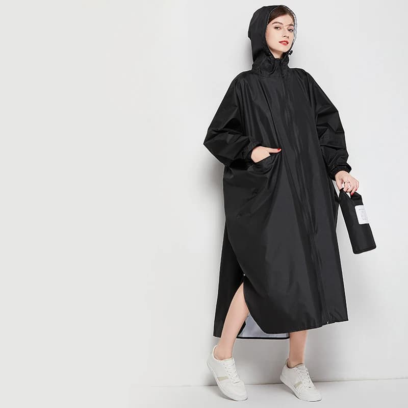 Manteau de Pluie Long et Épais pour Femme et Homme, Imperméable, Grande Taille, pour Adultes, Randonnée en Plein Air, Coupe-Vent, Biker, Allongé, Nouvelle Collection