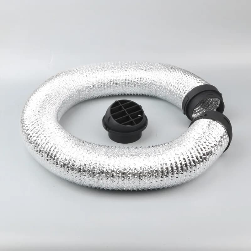 Conduit de chauffage de voiture Flexible de 75mm, facile à installer, tuyau de conduit d'air de chauffage, conduit de ventilation Flexible pour chauffage de stationnement Webasto Eberspacher