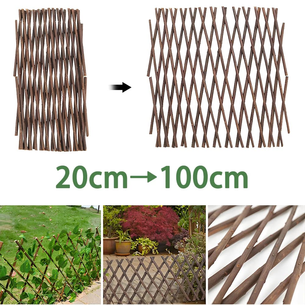 Écran de confidentialité en treillis extensible pour jardin