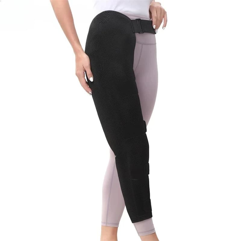 Attelles chauffantes pour jambes longues, chauffe-jambes électriques, coussinets chauffants pour cuisses, genoux, mollets et pieds, attelle de genou à taille réglable