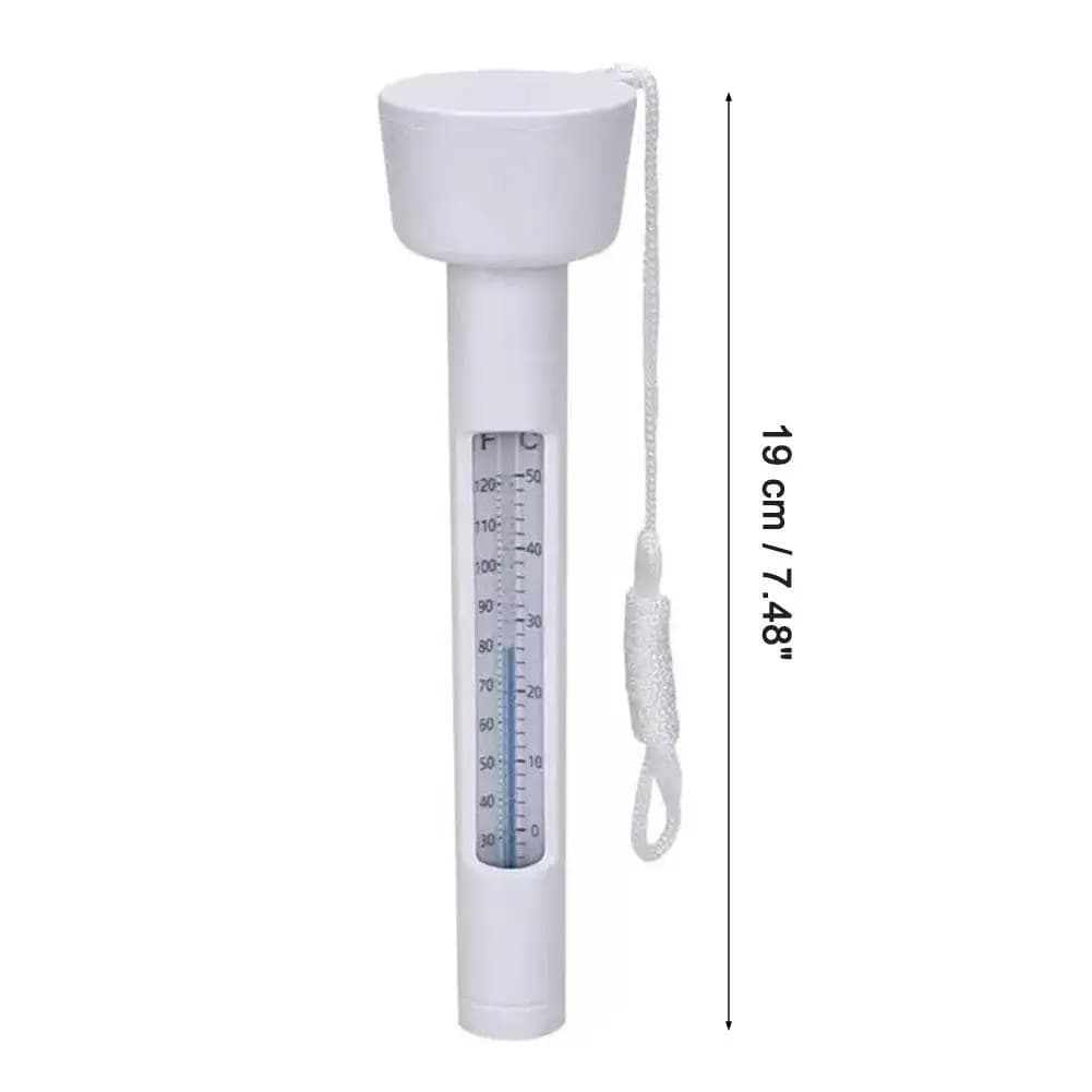 Thermomètre flottant pour piscine, conçu pour les piscines, les spas, les fontaines, thermomètre de température de l'eau avec cordon pour spas et bains à remous