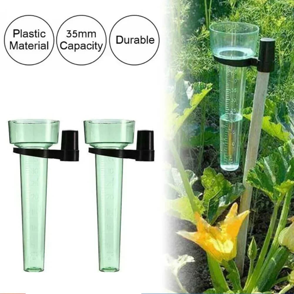 Pluviomètre 35 mm en polystyrène pour la mesure de l'eau de pluie, outil de mesure de la pluie pour jardin extérieur et sol