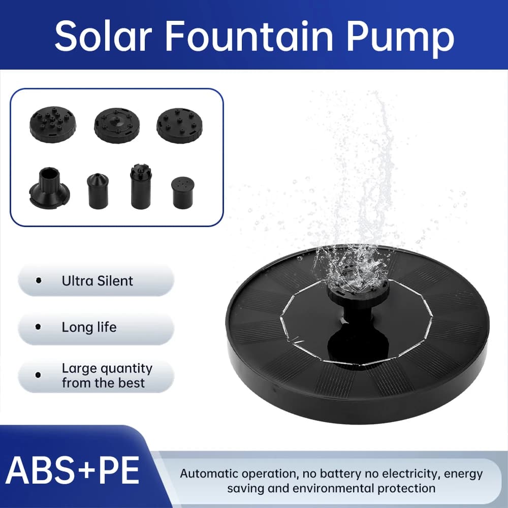 Pompe solaire pour fontaine 150L/h