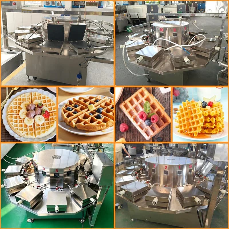 Ligne de production de gaufres à chauffage rapide FOODLINE, temps de préchauffage court, équipement pour la production industrielle efficace