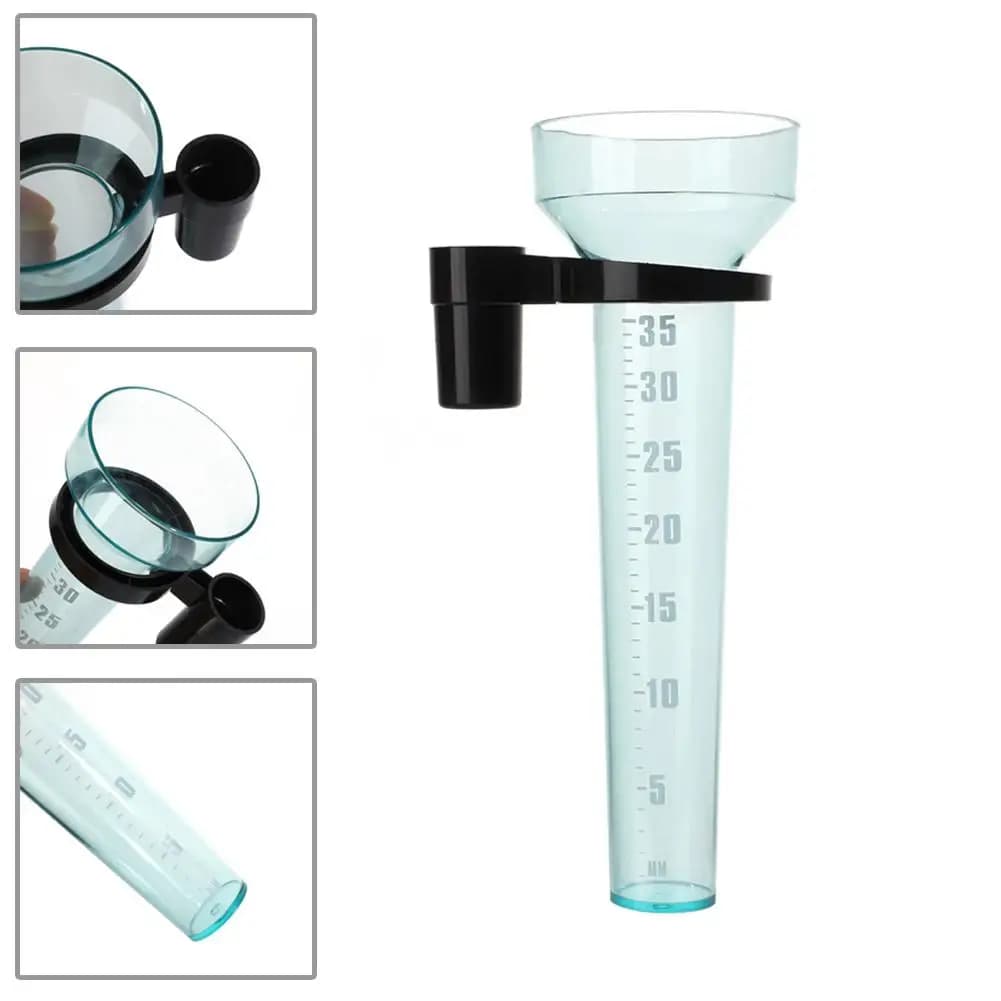 Pluviomètre 35 mm en polystyrène pour la mesure de l'eau de pluie, outil de mesure de la pluie pour jardin extérieur et sol