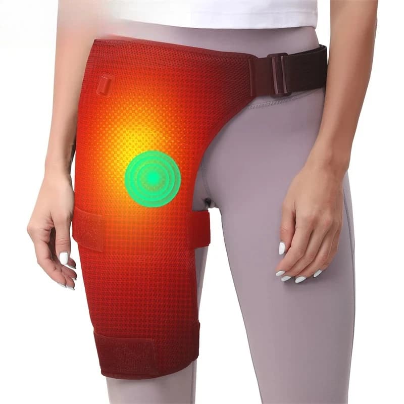 Protecteur de hanche chauffant électrique, coussin chauffant pour soulager la fatigue articulaire, protection bien-être à domicile, massage vibrant chauffant pour les cuisses