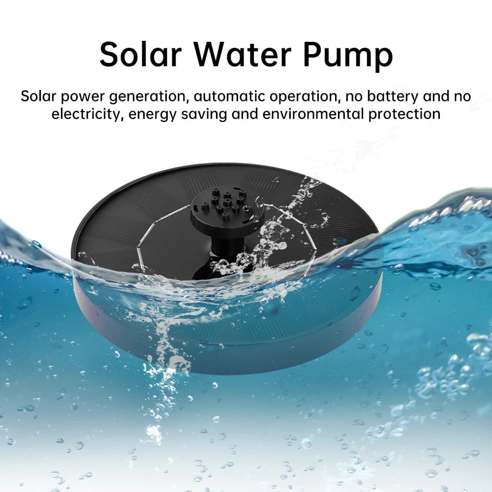 Pompe solaire pour fontaine 150L/h