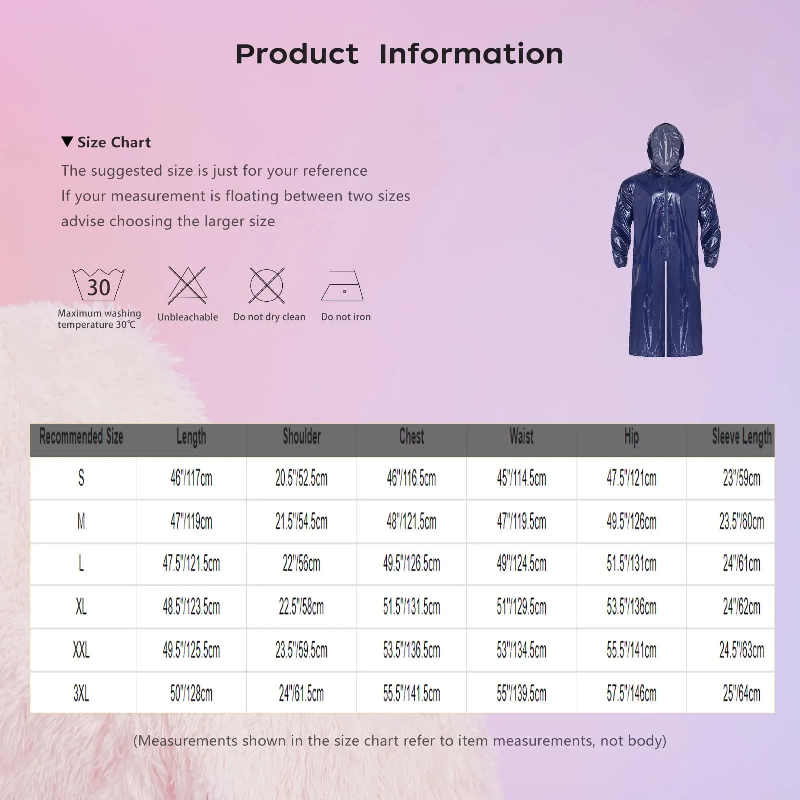 Veste longue imperméable à capuche pour homme, manches longues, fermeture éclair sur le devant, imperméable léger, vêtements de travail, poncho, manteau pour la randonnée, les jours de pluie, le trava