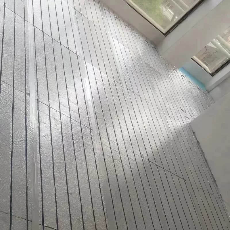 Système de chauffage par le sol radiant électrique personnalisé, avec Thermostat d'eau, panneau de chauffage par le sol en polystyrène XPS