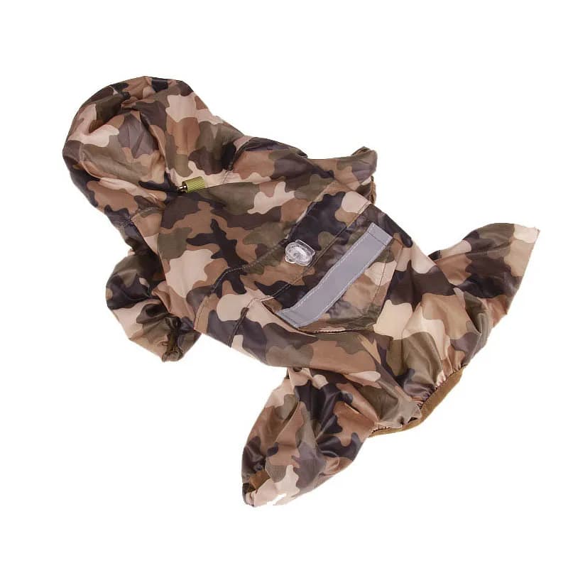 Manteau de pluie pour chien et chat, imperméable d'extérieur, vêtements à capuche, combinaison pour chiot, journée de pluie, veste imperméable décontractée, fournitures pour animaux de compagnie