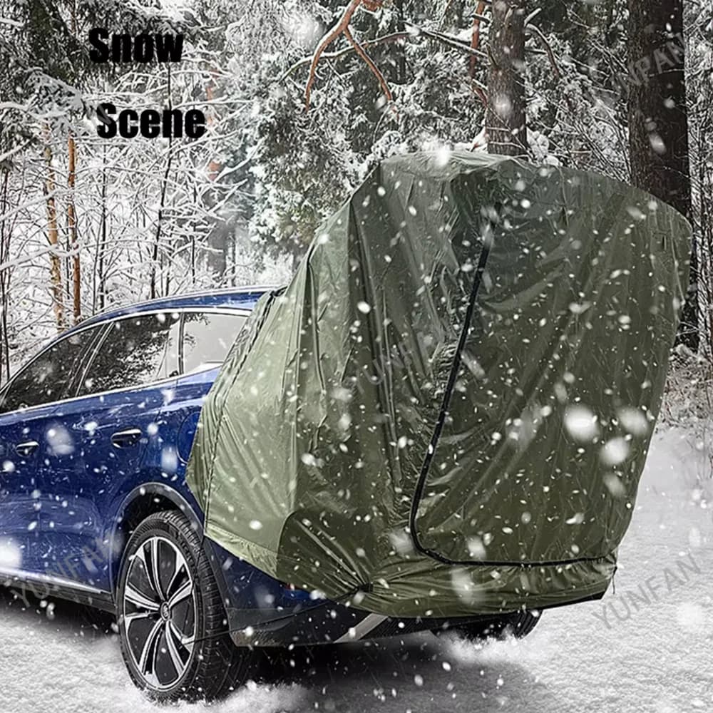 Tente d'extension arrière de voiture avec auvent de protection solaire et pluie