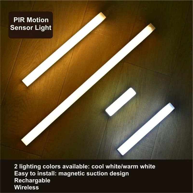 Lampe LED portable avec capteur de mouvement PIR, aste, éclairage intérieur, lampes USB, lumière à batterie