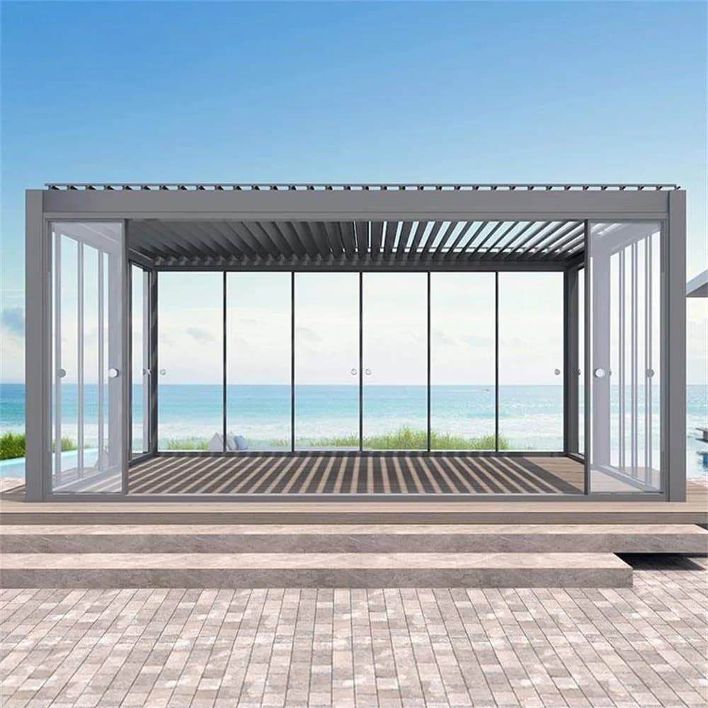 Pergola bioclimatique en aluminium