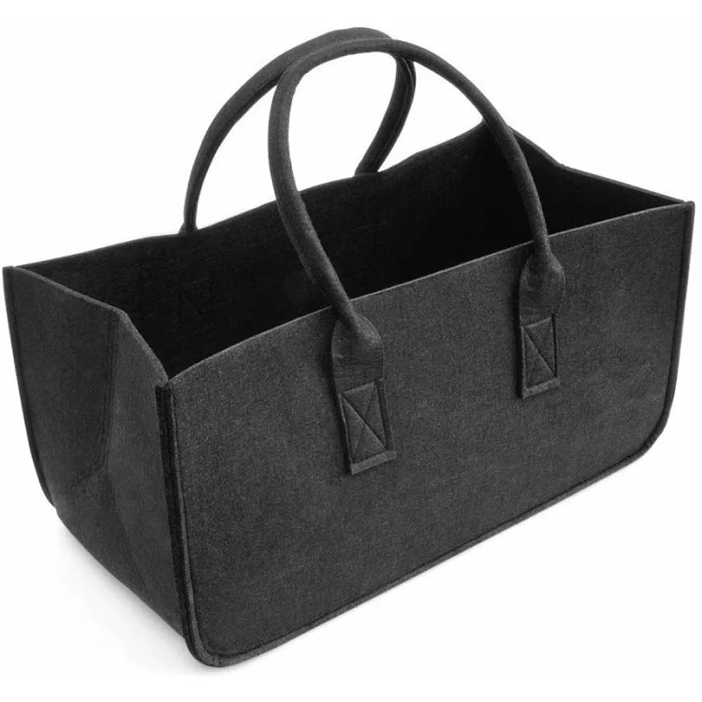 Sac de rangement en feutre pour cheminée, sacs de rangement en bois, panier de courses, porte-revues, poche pour bois de chauffage, sacs de rangement pour la maison, sac à main de Shopping