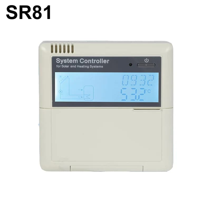 Contrôleur de chauffe-eau solaire électronique SR81, système complet de pompe à eau chaude solaire, Station et stockage