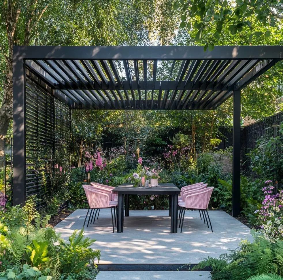 Jardin extérieur Villa toit cour électrique réglable persienne système de Protection solaire Gazebo bioclimatique persiennes en aluminium Pergola