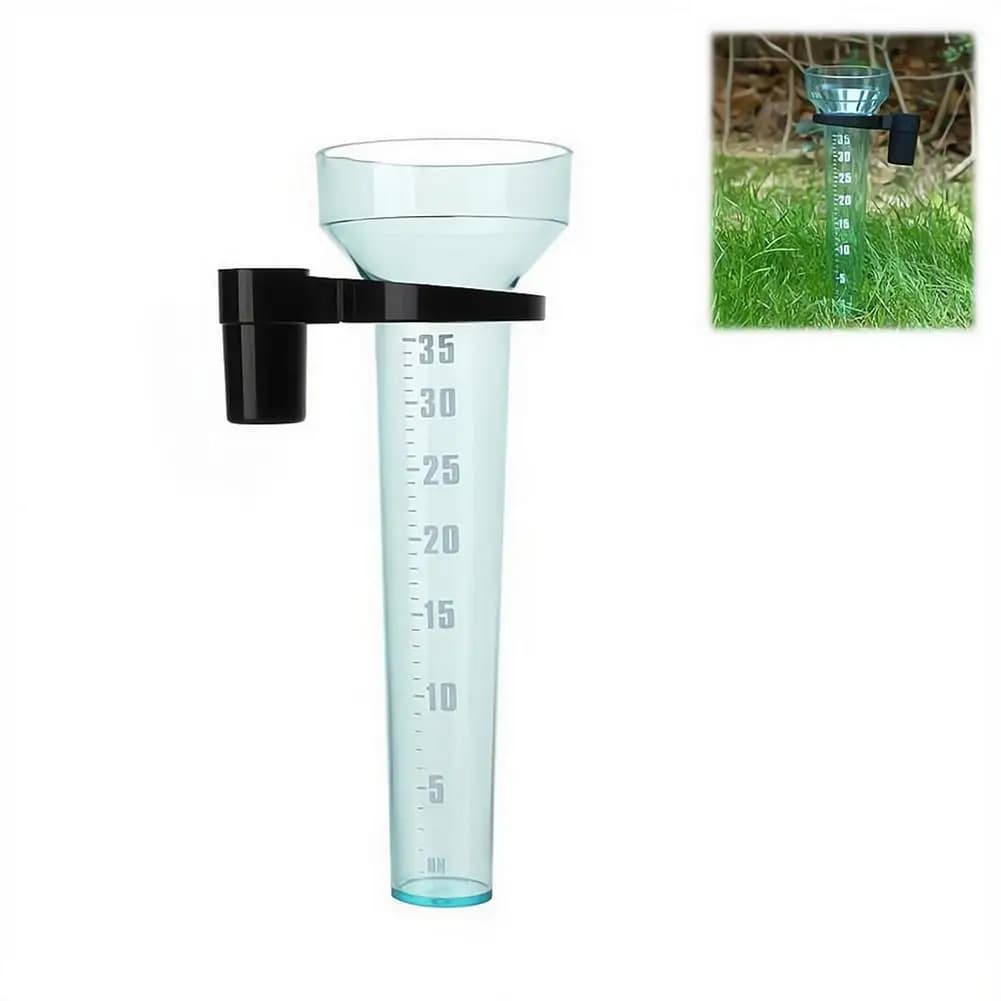 Pluviomètre 35 mm en polystyrène pour la mesure de l'eau de pluie, outil de mesure de la pluie pour jardin extérieur et sol