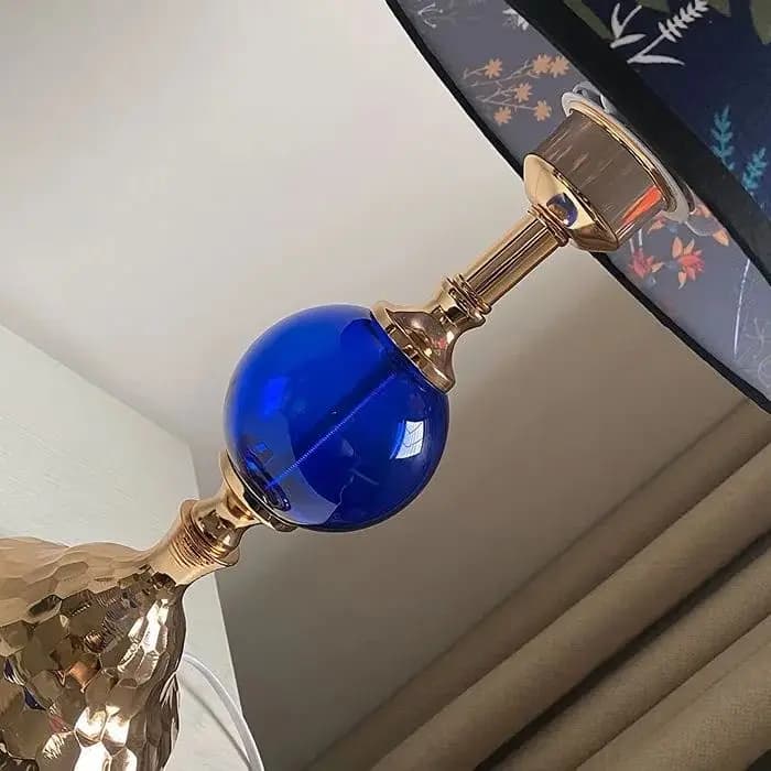 Lampe de bureau pour chambre à coucher, ambiance chaleureuse et romantique, luxe discret, fer forgé rétro américain, lampe de chevet simple et moderne