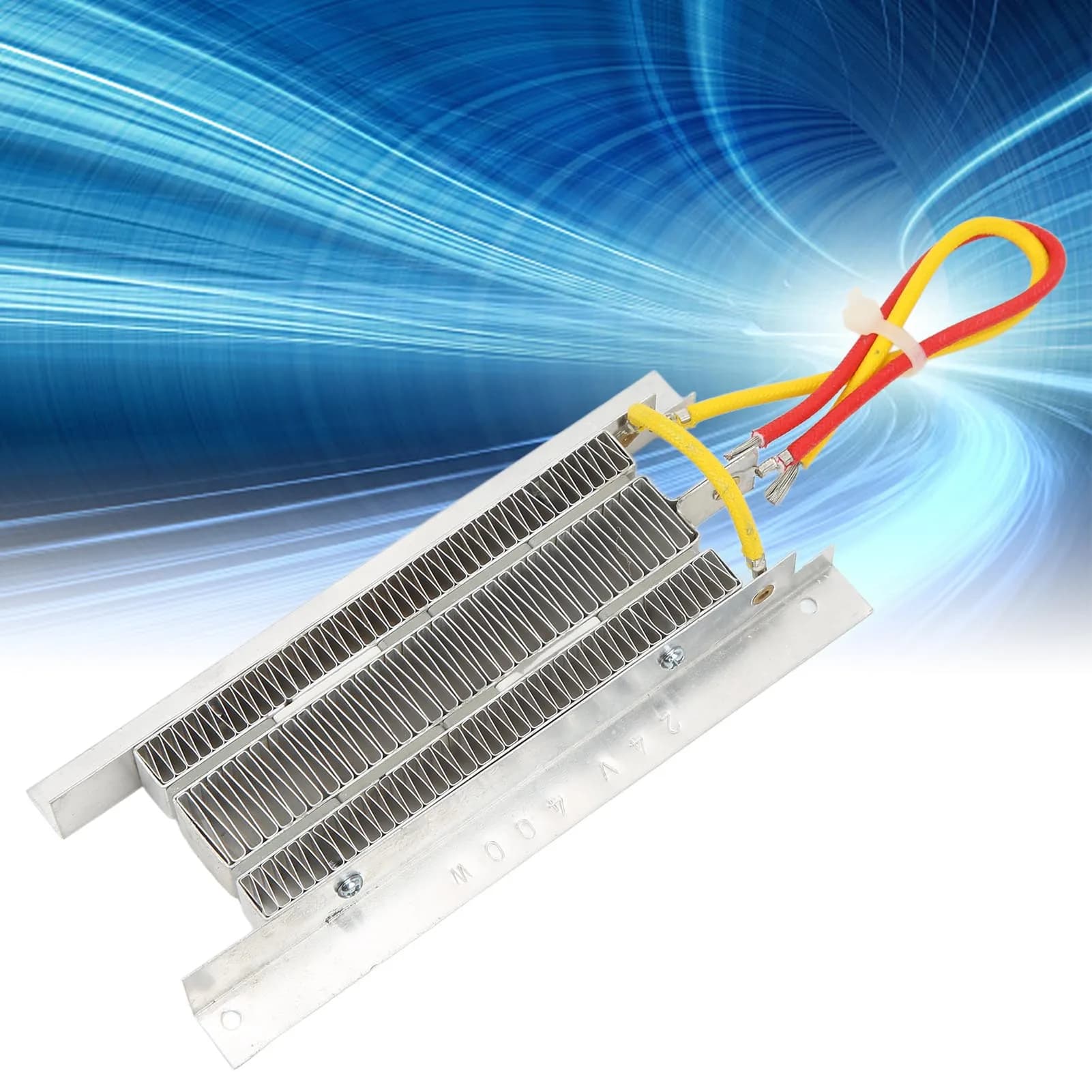 Chauffage Électrique à Température Contrôlée 24V 400W 150B2 – Chauffe-air Céramique Isolé pour Rideau d'Air et Humidificateur