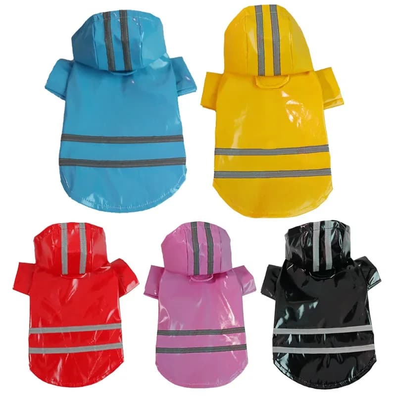 Petit chien imperméable réfléchissant imperméable coupe-vent chien manteau chiot chats imperméable Chihuahua bouledogue animaux Cape Poncho vêtements