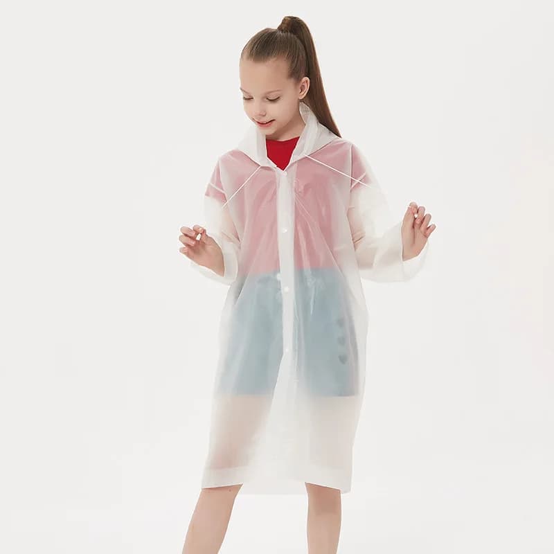 Poncho de pluie pour enfants, imperméable, non jetable, pour le voyage, accessoires de randonnée en plein air, vêtements de pluie pour enfants, imperméables