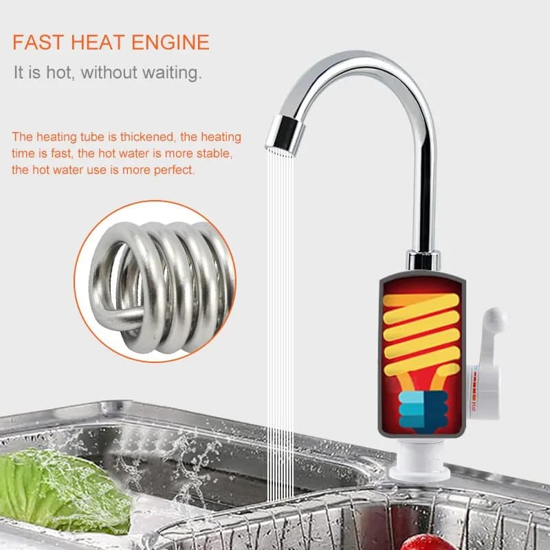 ATWelasticity-Chauffe-eau électrique instantané sans réservoir, 3000W, pour robinet de cuisine, nouveauté