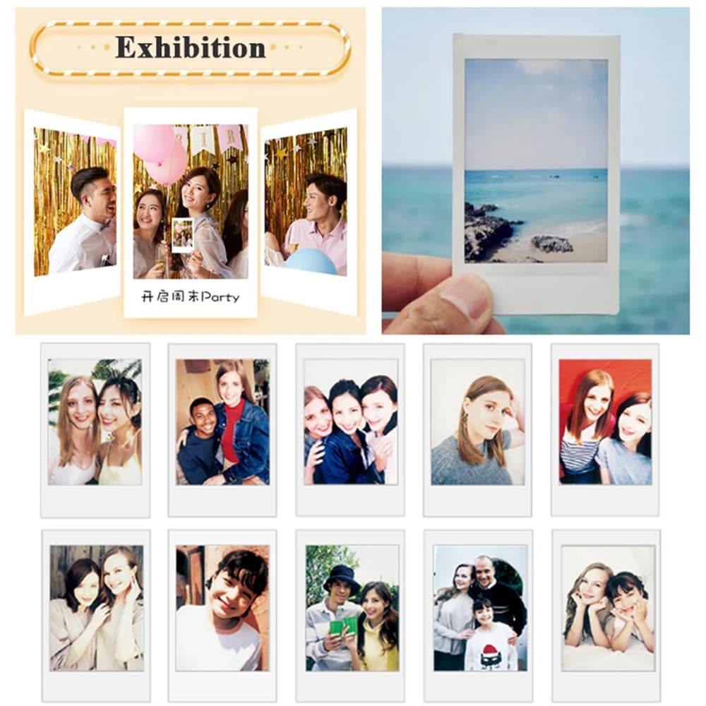 Fujifilm – 10/20 feuilles de papier Photo Instax, mini Film, cadre arc-en-ciel instantané, pour imprimante Photo Mini 11 9 8 7s 70 25 50 90 SP-2