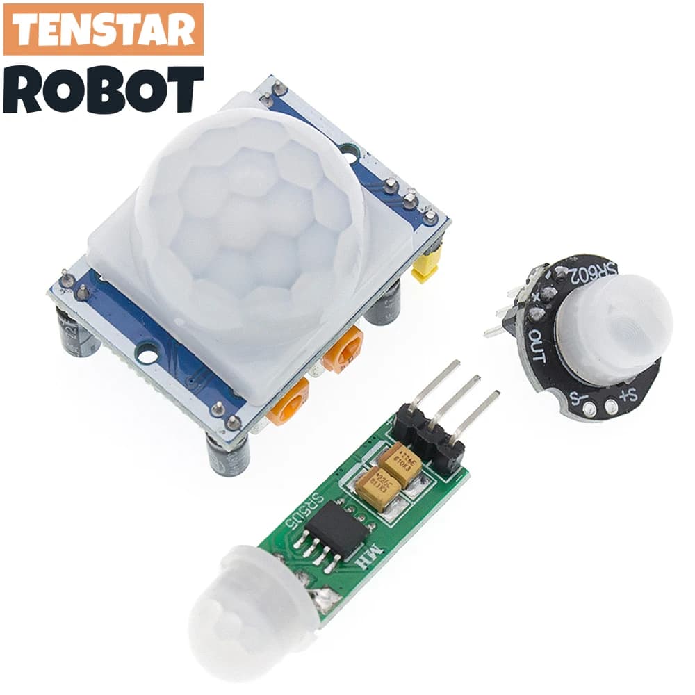 Capteur PIR HC-SR501 HC-SR602 HC-Sr505, Module de détection de mouvement infrarouge pyroélectrique réglable IR pour Raspberry Pi, détection du corps humain