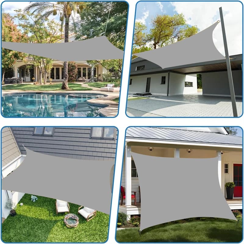 Auvent imperméable Voile d'ombrage pour jardin extérieur