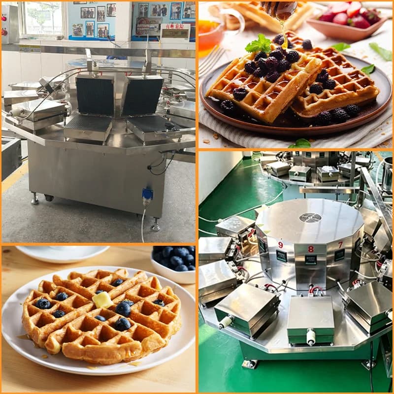 Ligne de production de gaufres à chauffage rapide FOODLINE, temps de préchauffage court, équipement pour la production industrielle efficace