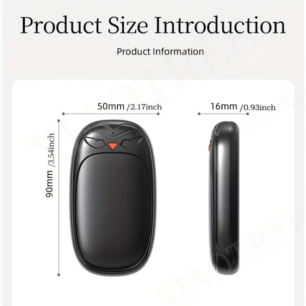 Chauffe-mains électrique 2000mAh x 2, Rechargeable, 2 paquets, chauffe-mains, noël, plein air, chasse, Golf, Camping
