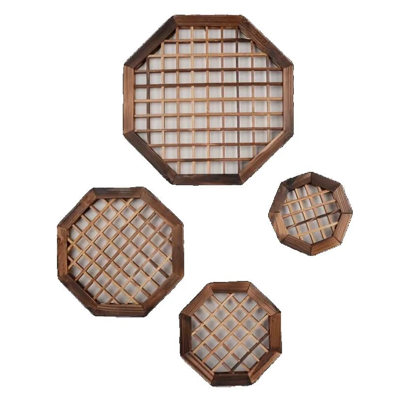 Trellis mural en bois de Style campagnard
