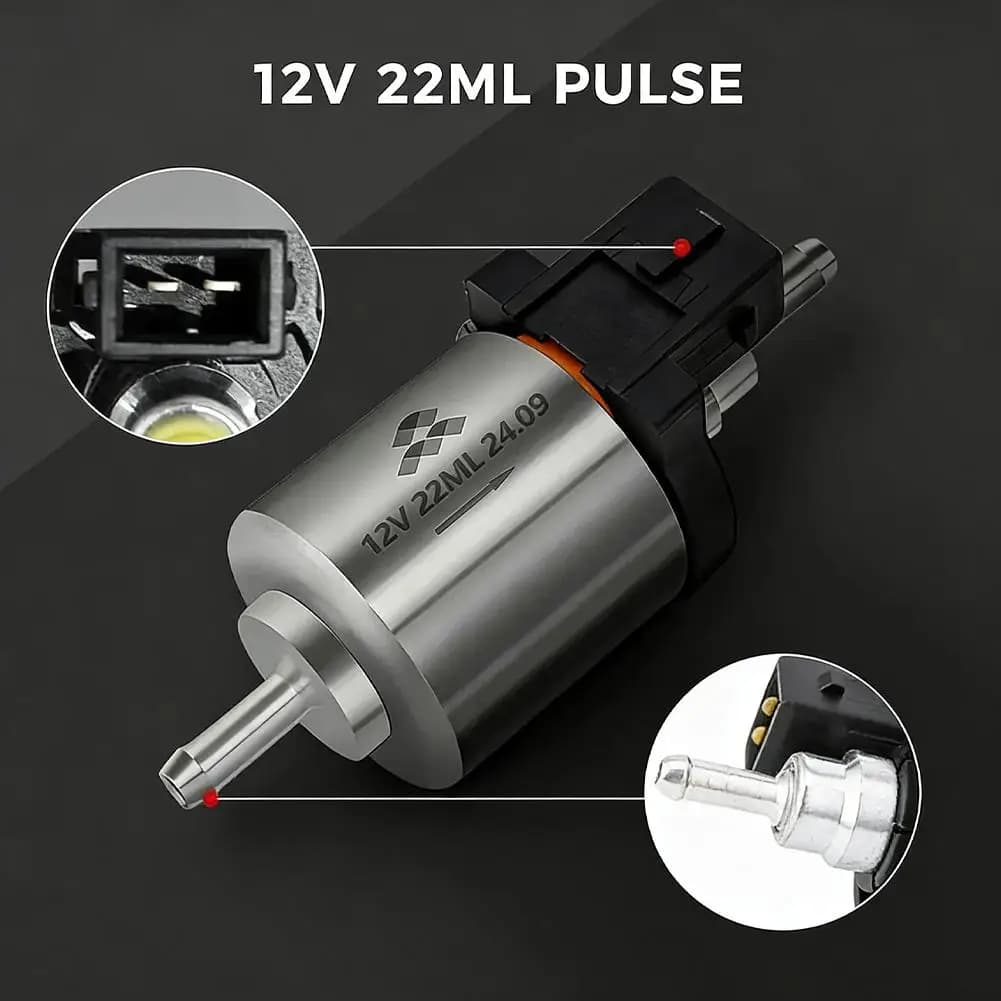 Pompe à carburant pour chauffage d'appoint 12V, 22ML, pompe à huile à très faible bruit pour Webasto, Eberspacher, accessoires de chauffage de voiture