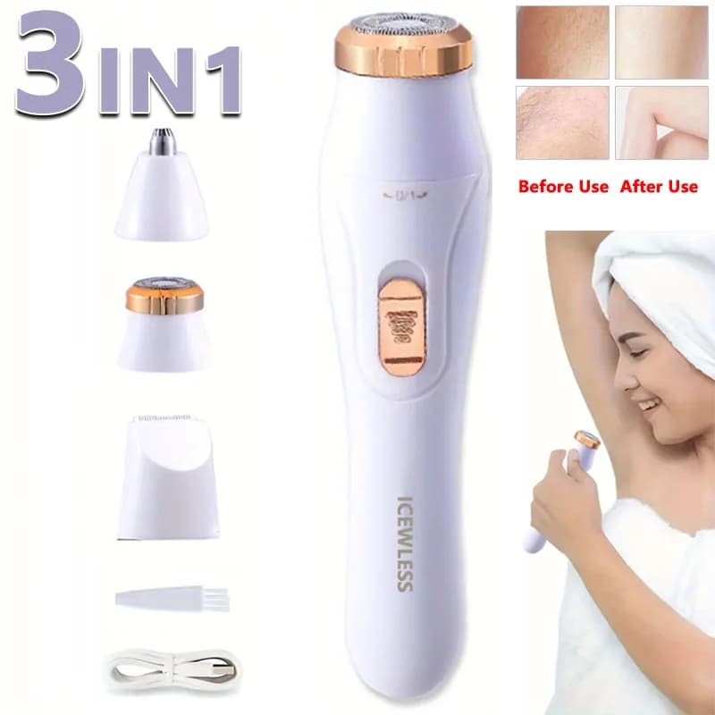 Tondeuses électriques pour femmes, rasoir étanche, indolore, dispositif d'épilation du corps privé, rasoir, Bikini, bras, jambes, rasage du visage