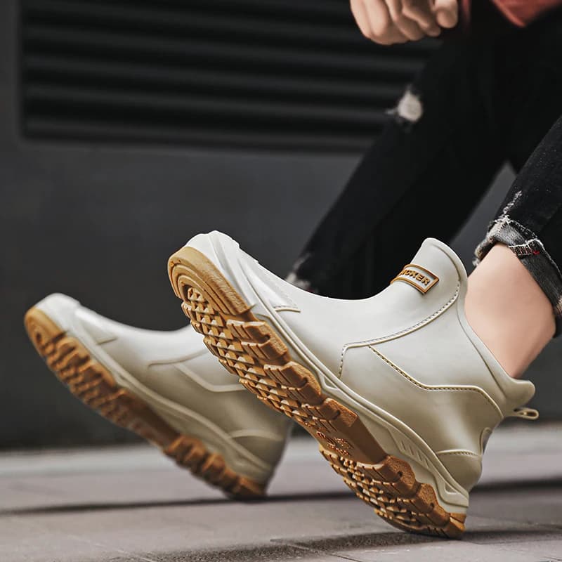Bottes de pluie pour hommes, portables, imperméables, antidérapantes, adaptées à la randonnée, au travail en plein air, au camping, au jardinage et aux activités aquatiques, adaptées à toutes les sais